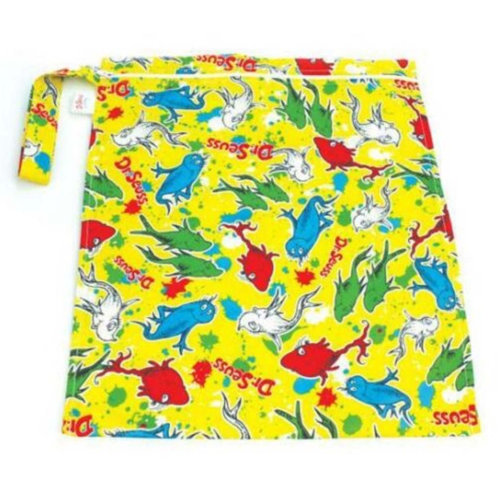 Bumkins Zippered Wet Tote Bag Dr. Seuss One Fish